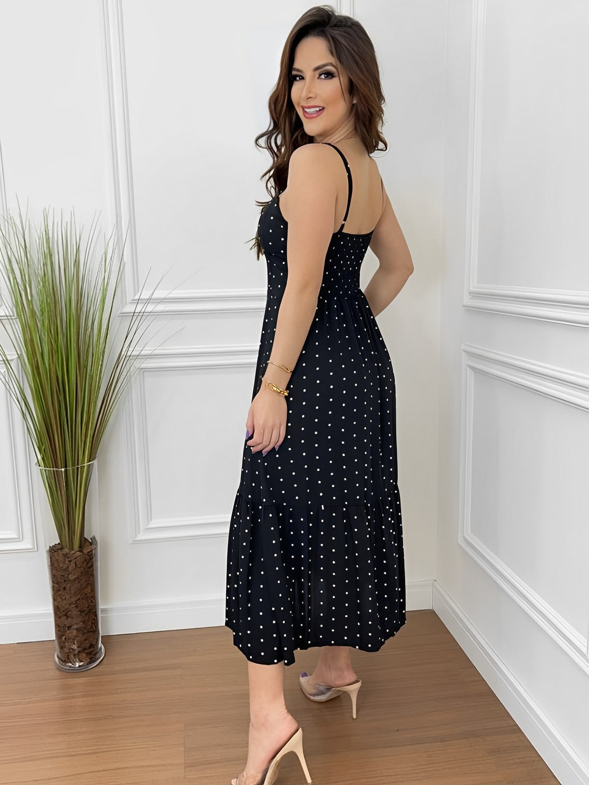 Vestido Longo De Alcinha Em Viscose